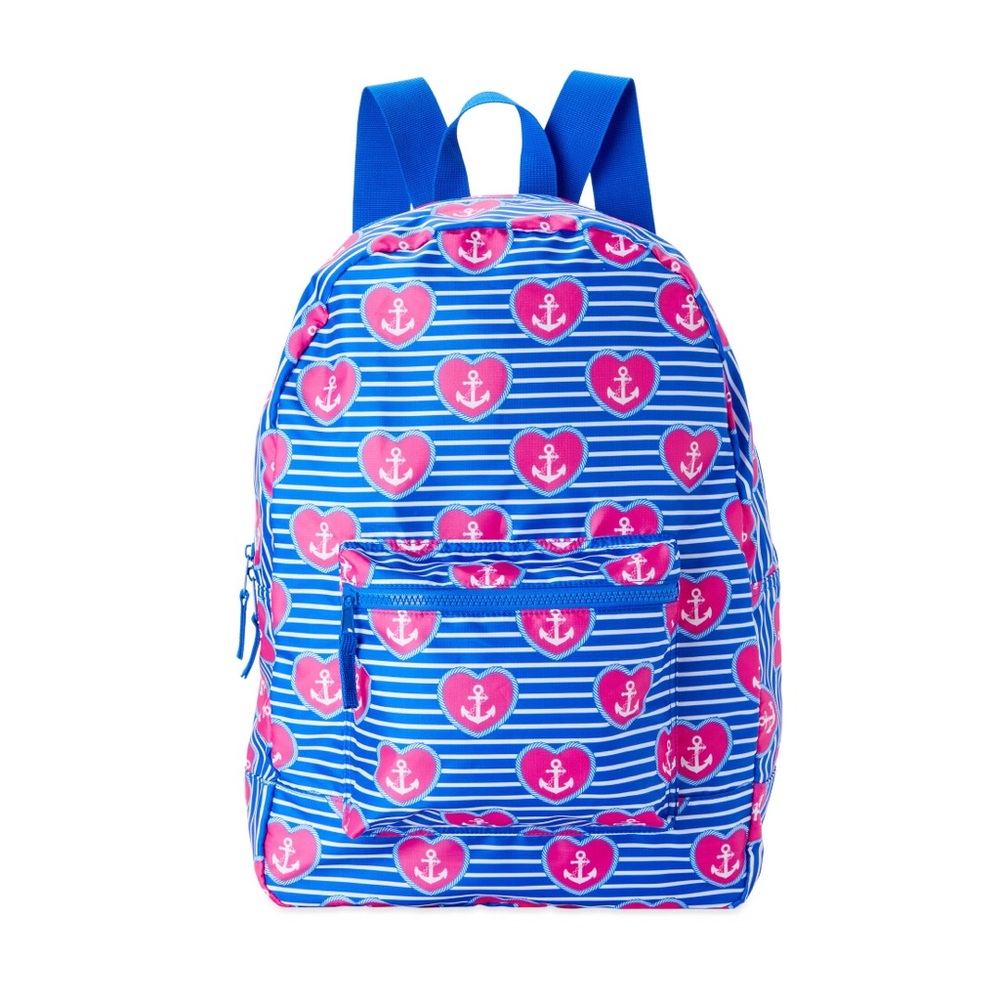 Nautical Patterned Packable Bookbag